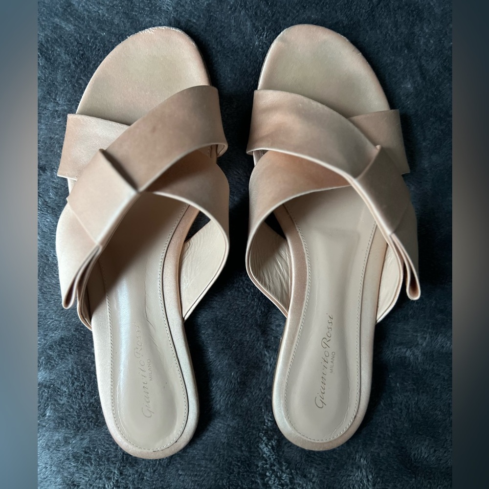 Gianvito Rossi Satin Sandals